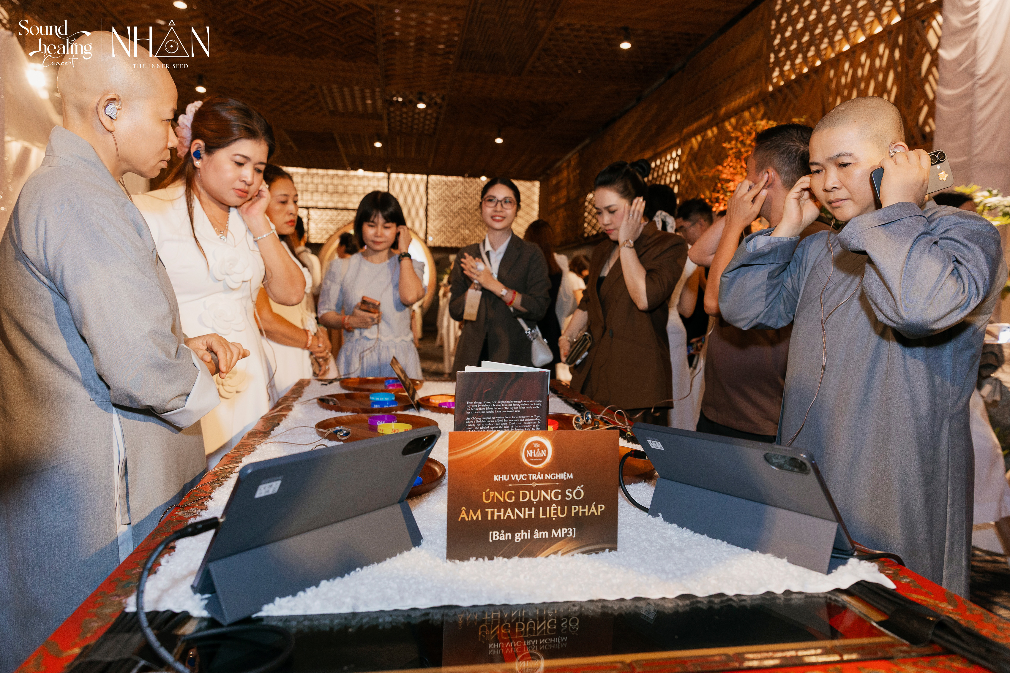 Ani Choying Drolma and guests — a commemorative moment after the HCMC night